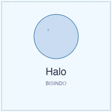 Isyarat BISINDO untuk Halo